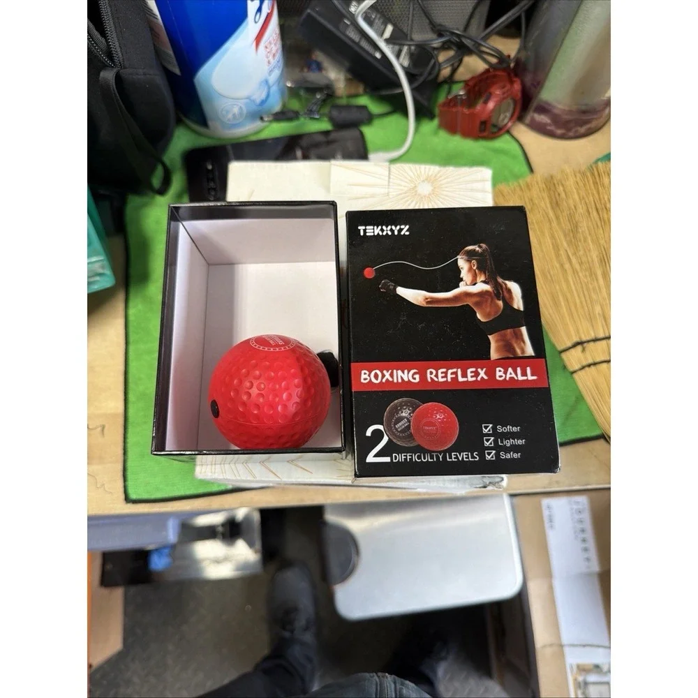 TEKKYZ Boxing Reflex Ball Training Set Headband Reaction Speed Trainer